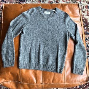 Grey V Neck Original Penguin Sweater